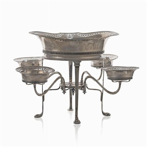 Épergne in argento