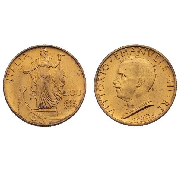 Moneta 100 Lire oro  (Italia 1932 - X anno)  - Asta MONETE E MEDAGLIE  ASTA A TEMPO ONLINE - Colasanti Casa d'Aste