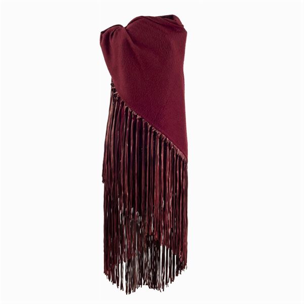 Hermes, bordeaux shade shawl