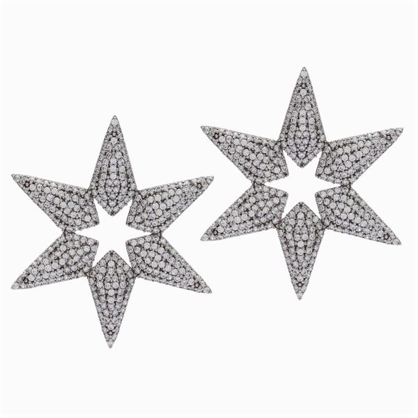 Orecchini bijou stelle a lobo  - Asta GIOIELLI  OROLOGI  FASHION VINTAGE - Colasanti Casa d'Aste