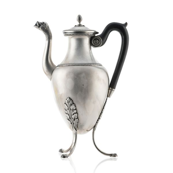 Silver Impero coffee pot  (Bologna, 1812-1817)  - Auction FINE SILVER AND ART OF THE TABLE - Colasanti Casa d'Aste