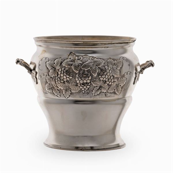 Two-handle silver bottle bucket  (Italy, 20th century)  - Auction FINE SILVER AND ART OF THE TABLE - Colasanti Casa d'Aste