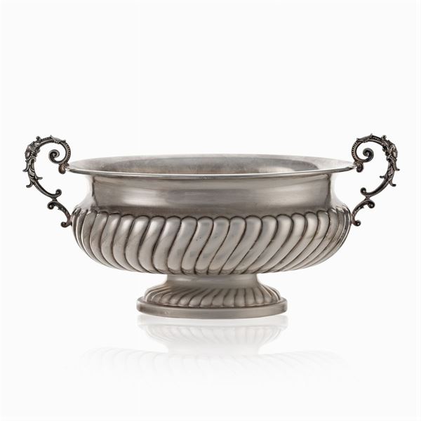 Silver centerpiece stand  (Italy, 20th century)  - Auction FINE SILVER AND ART OF THE TABLE - Colasanti Casa d'Aste