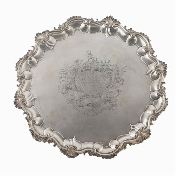 Bulgari collection, large silver salver