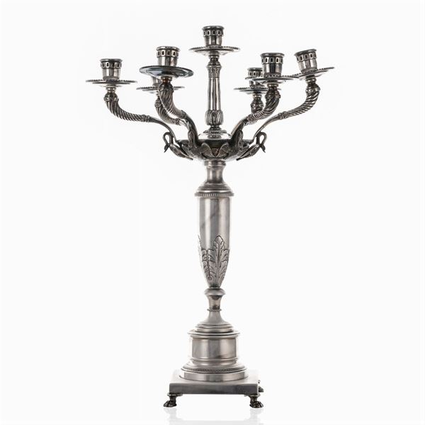 Silver candelabrum