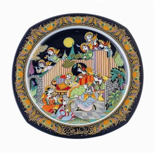 Rosenthal, Christmas carols plate 1987  (Germany, 20th century)  - Auction FINE SILVER AND ART OF THE TABLE - Colasanti Casa d'Aste