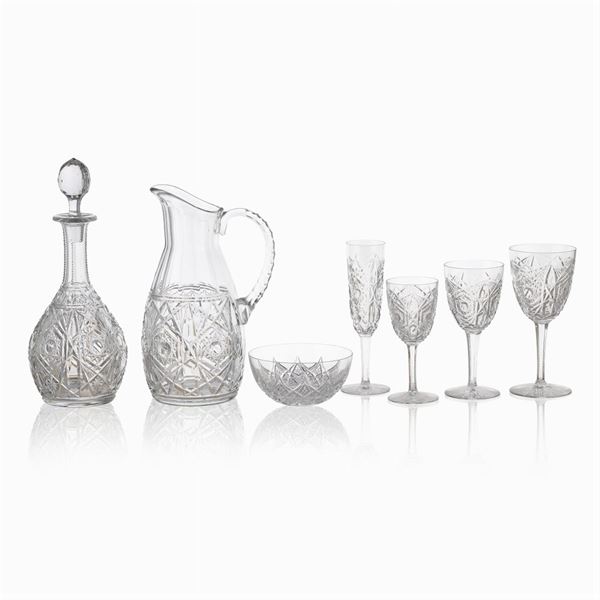 Baccarat, servizio di bicchieri in cristallo trasparente (62)