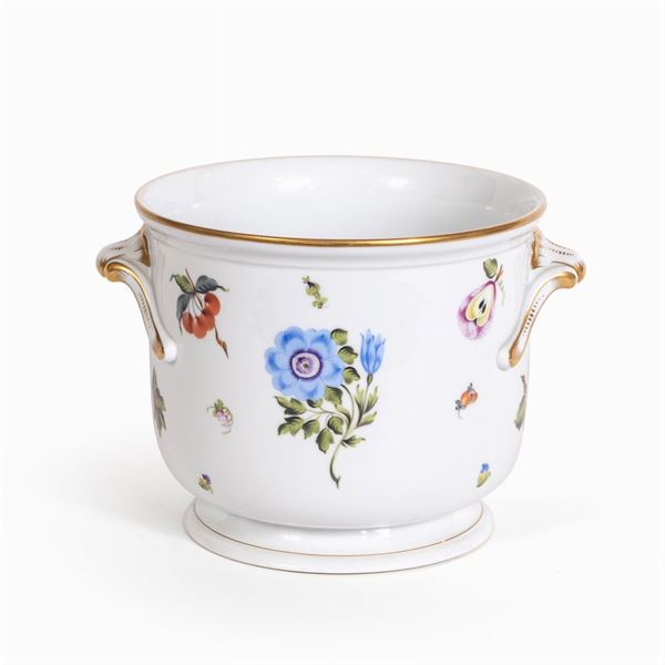 Herend for Candida Tupini, large porcelain cachepot
