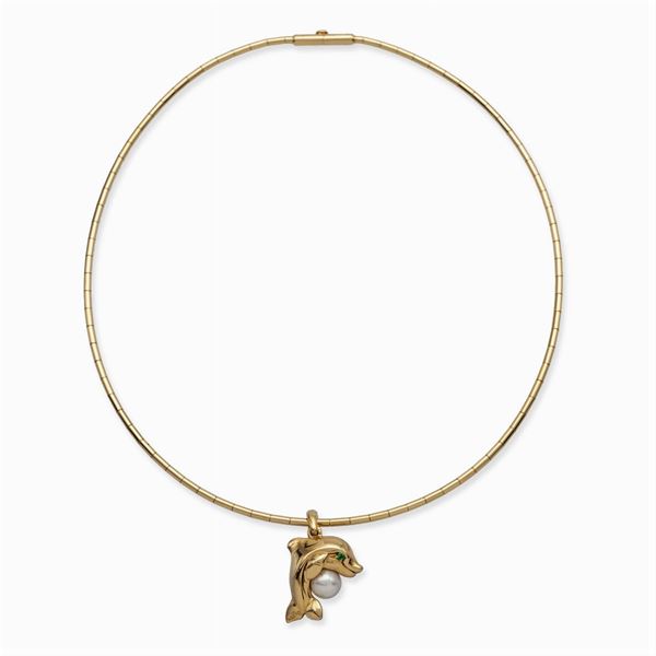 Cartier, collana con pendente Delfino