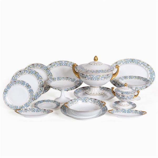 Verbano Laveno, porcelain tableware service (74)  (Italy, early 20th century)  - Auction FINE SILVER AND ART OF THE TABLE - Colasanti Casa d'Aste