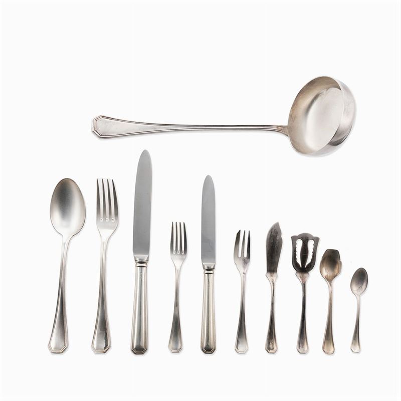 Servizio di Posate Ottagonale in Argento (315)