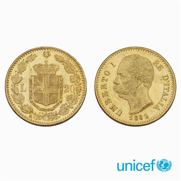 Marengo italiano 20 Lire Umberto I
