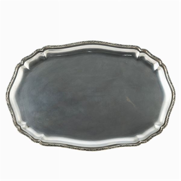 Silver tray  (Italy, 20th century)  - Auction FINE SILVER AND ART OF THE TABLE - Colasanti Casa d'Aste