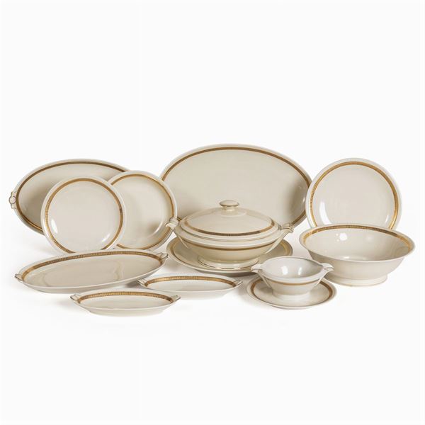 Limoges, tableware service (50)  (France, 20th century)  - Auction FINE SILVER AND ART OF THE TABLE - Colasanti Casa d'Aste
