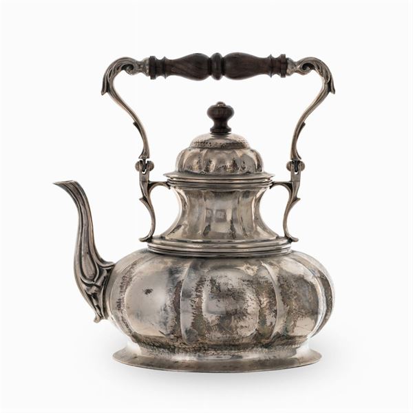 Silver teapot