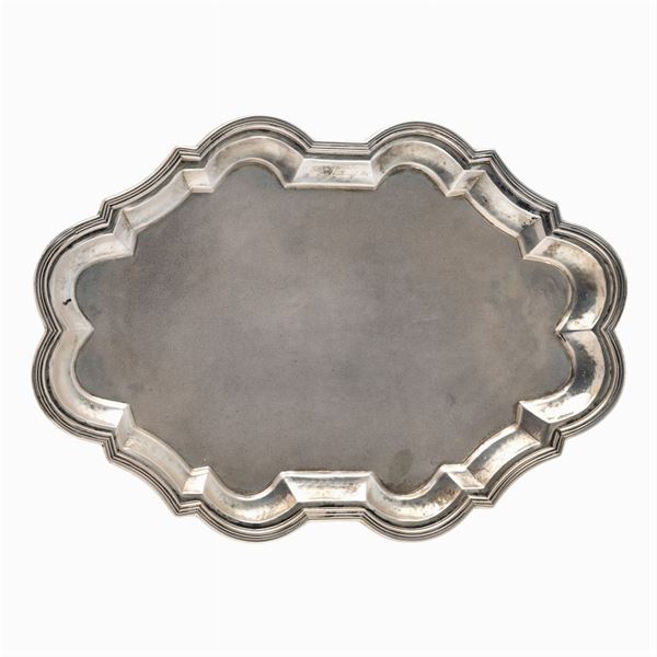 Tray in silver  (Italy, 20th century)  - Auction FINE SILVER AND ART OF THE TABLE - Colasanti Casa d'Aste