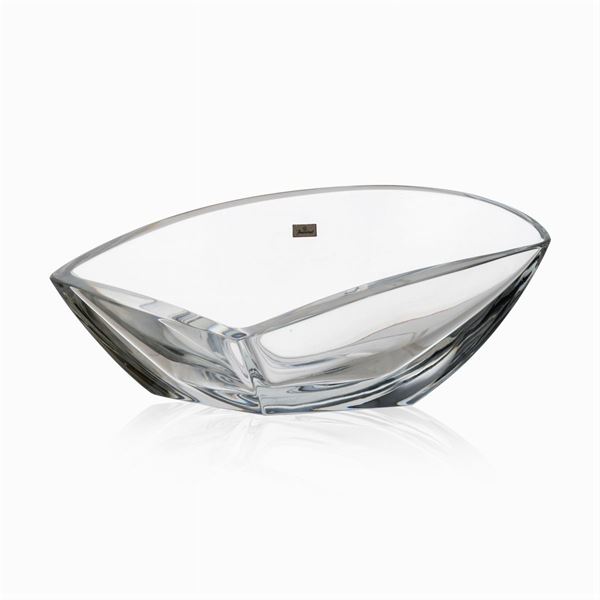 Baccarat, centrotavola in cristallo trasparente