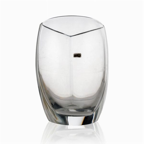 Baccarat, vaso in cristallo trasparente