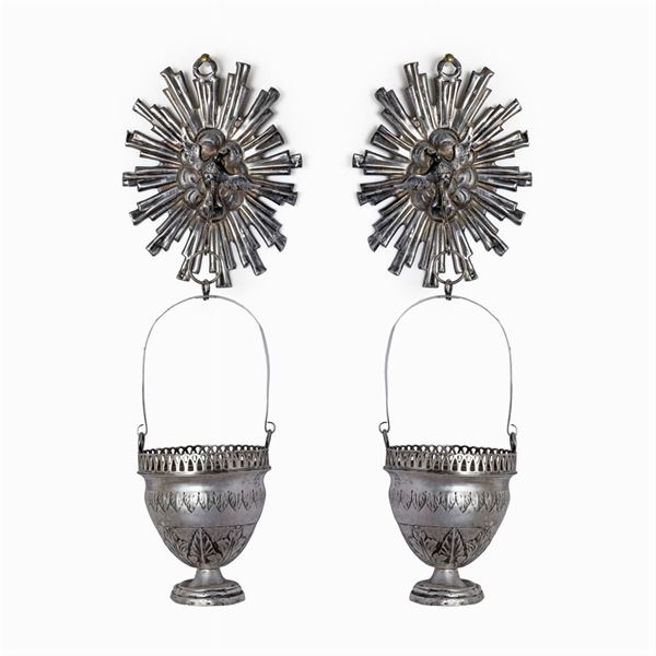 Pair of silver stoups
