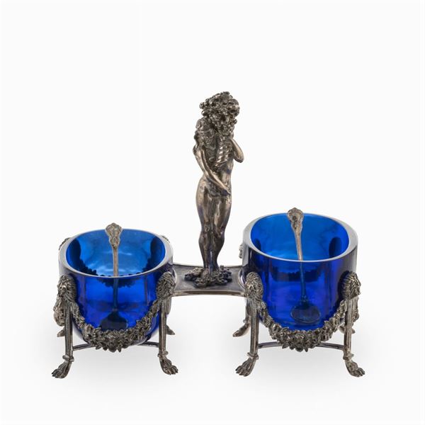 Saliera in argento  (Italia, XX Sec.)  - Asta ARGENTI E ARTE DELLA TAVOLA - Colasanti Casa d'Aste