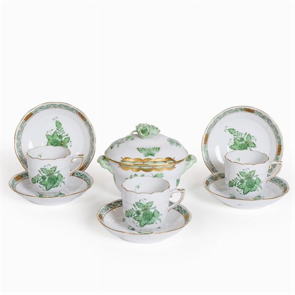 Herend, porcelain coffee service (25)  (Hungary, 20th century)  - Auction FINE SILVER AND ART OF THE TABLE - Colasanti Casa d'Aste