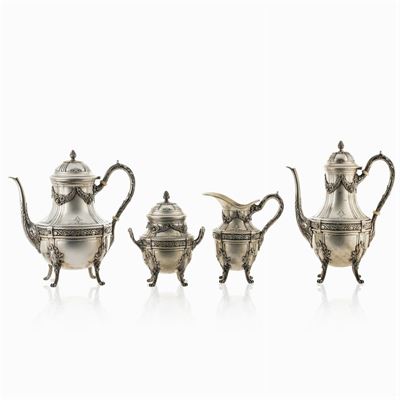 Servizio da The e Caffè in Argento (4)