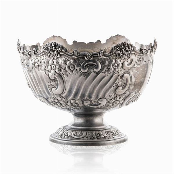 Rinfrescatoio circolare in argento  (Londra, 1903)  - Asta ARGENTI E ARTE DELLA TAVOLA - Colasanti Casa d'Aste