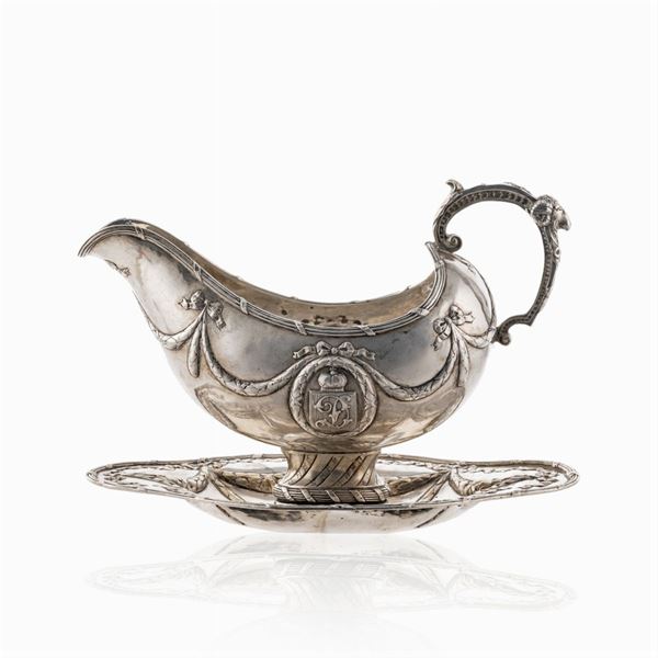 Silver gravy boat