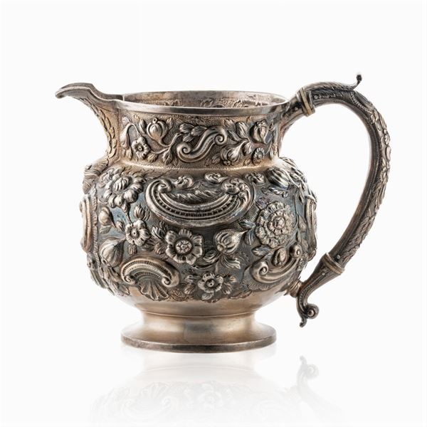 Gilded silver jug