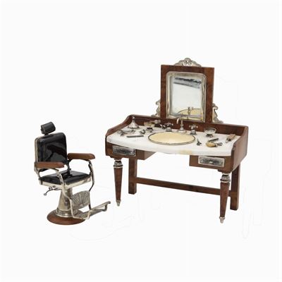 Miniatura in Legno, Argento e Marmo