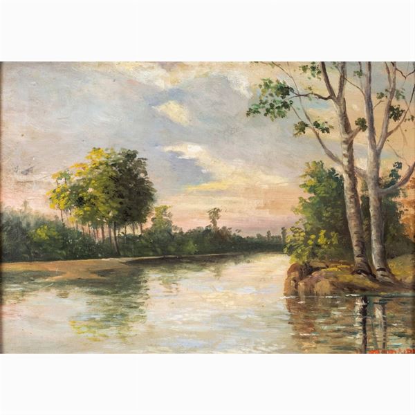 Umberto Coromaldi  (Roma 1870 - 1948)  - Auction WEB ONLY 20TH CENTURY PAINTINGS PRINTS AND SCULPTURES - Colasanti Casa d'Aste