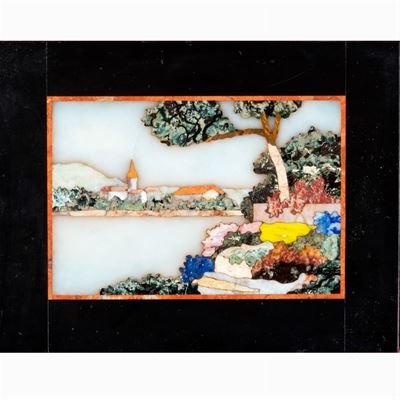 Placca con Commesse di Marmi e Pietre Dure
