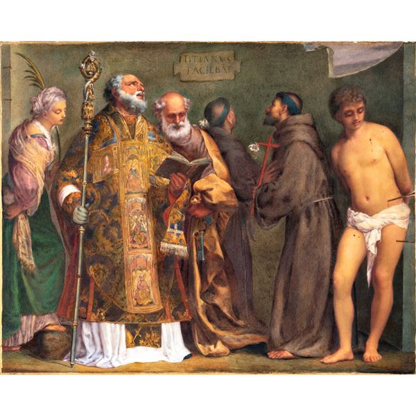 Tiziano, copia da  (Italia, fine XIX-XX Sec.)  - Asta Dipinti Antichi, Arredi, Sculture e Oggetti d'Arte - Colasanti Casa d'Aste