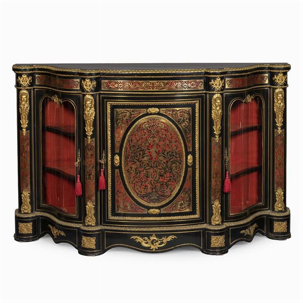 Mobile credenza in stile Boulle