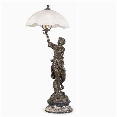 Charles Octave Lévy After, Lampada da Tavolo in Bronzo