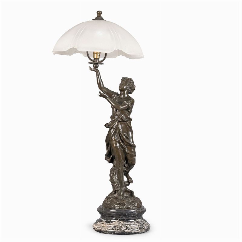 Charles Octave Lévy After, Lampada da Tavolo in Bronzo