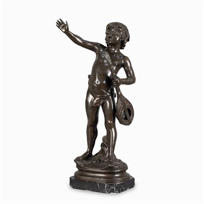Auguste Moreau After, Scultura in Bronzo Brunito