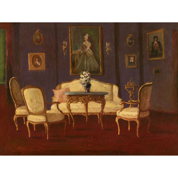 Istvan Burchard Belavary  (Ungheria 1864 - 1933)  - Asta Dipinti Antichi, Arredi, Sculture e Oggetti d'Arte - Colasanti Casa d'Aste