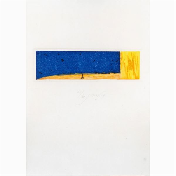Piero Guccione  (Scicli 1935 - Modica 2018)  - Auction WEB ONLY 20TH CENTURY PAINTINGS PRINTS AND SCULPTURES - Colasanti Casa d'Aste