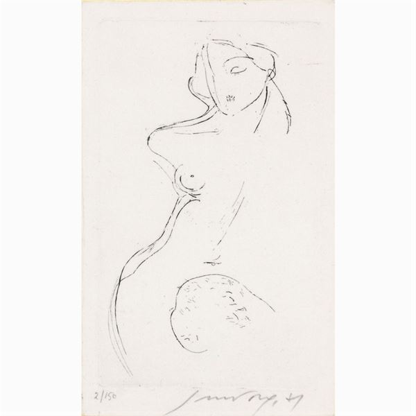 Piero Guccione  (Scicli 1935 - Modica 2018)  - Auction WEB ONLY 20TH CENTURY PAINTINGS PRINTS AND SCULPTURES - Colasanti Casa d'Aste