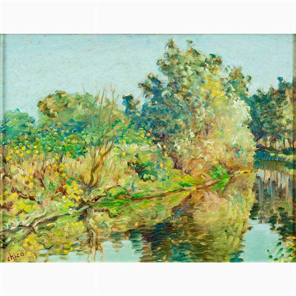 Italian painter  (20th century)  - Auction WEB ONLY 20TH CENTURY PAINTINGS PRINTS AND SCULPTURES - Colasanti Casa d'Aste