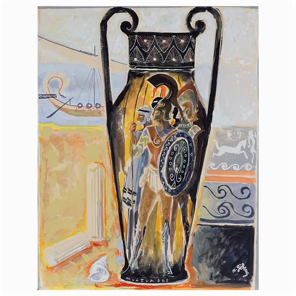 Rinaldo Geleng  (Roma 1920 -  2003)  - Auction WEB ONLY 20TH CENTURY PAINTINGS PRINTS AND SCULPTURES - Colasanti Casa d'Aste
