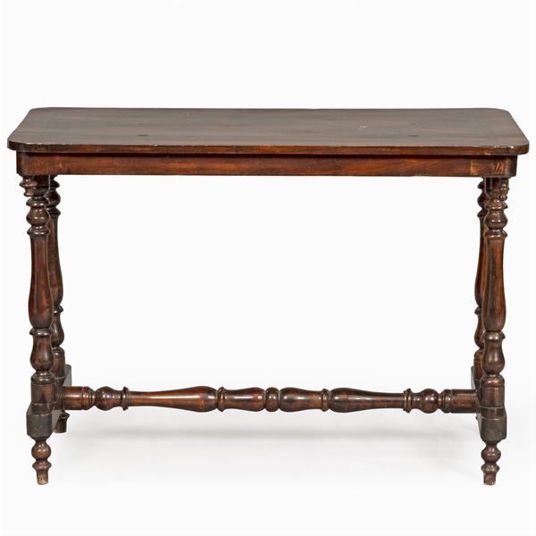 Mahogany wood centerpiece table  (Italy, late 19th century)  - Auction Old Master Paintings, Furniture, Sculpture and  Works of Art - Colasanti Casa d'Aste