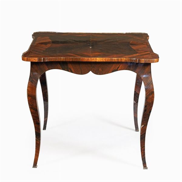 Rosewood centerpiece table  (Italy, 18th - 19th century)  - Auction Old Master Paintings, Furniture, Sculpture and  Works of Art - Colasanti Casa d'Aste