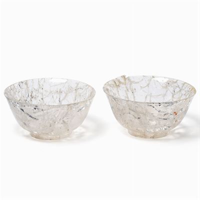 Coppia di Bowls in Cristallo di Rocca