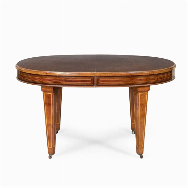 Mahogany dining table  (England, 19th century)  - Auction Old Master Paintings, Furniture, Sculpture and  Works of Art - Colasanti Casa d'Aste