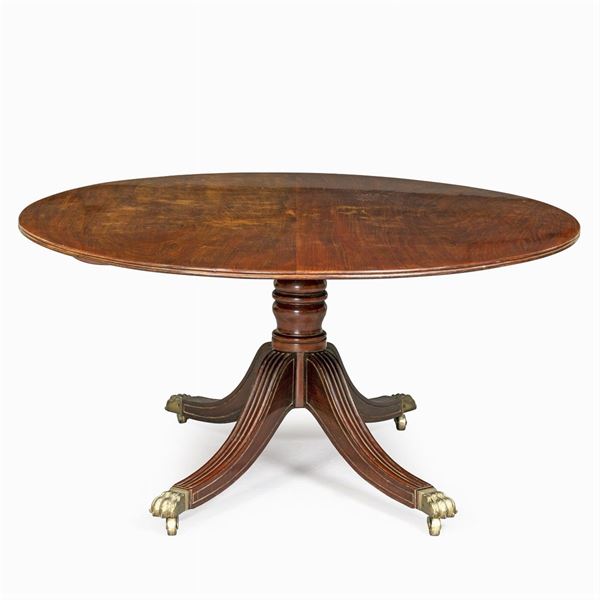 Mahogany centerpiece table  (England, 19th century)  - Auction Old Master Paintings, Furniture, Sculpture and  Works of Art - Colasanti Casa d'Aste