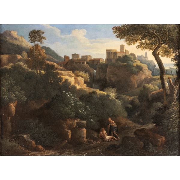 Gaspard Dughet, seguace  (Italia, XVIII Sec.)  - Asta Dipinti Antichi, Arredi, Sculture e Oggetti d'Arte - Colasanti Casa d'Aste