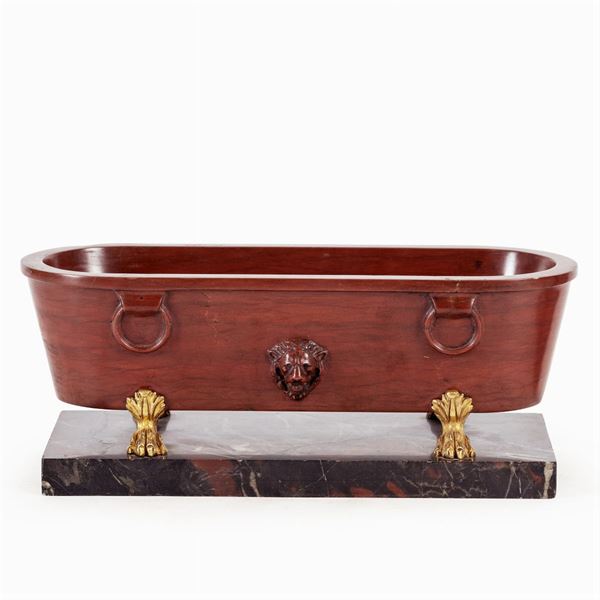 Antique red marble basin model