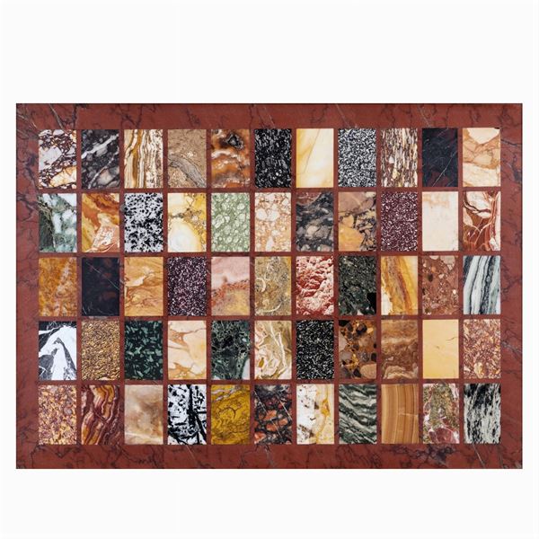 Sampling of polychrome marbles